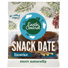 Мягкие финики без косточек покрыты солодкой Earth Control Snack 150г