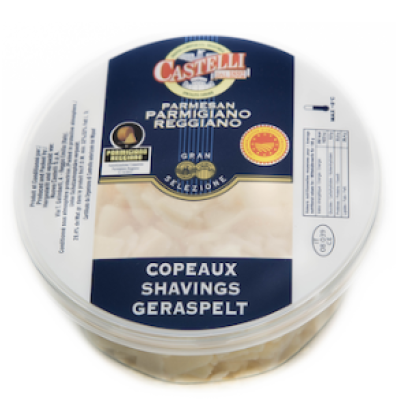 Сыр тертый Castelli Parmigiano Reggiano Lastu 80г в коробочке