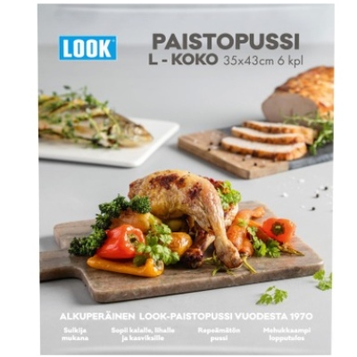 Большие пакеты для запекания мяса и куры Look Paistopussi 35X43см 6шт