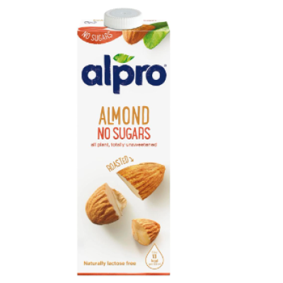 Миндальное молоко Alpro No Sugars 1л без сахара