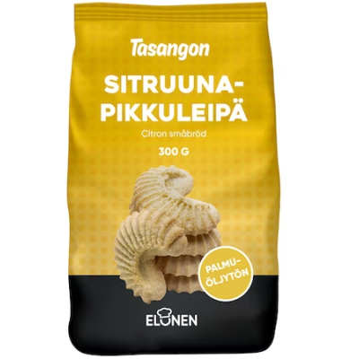 Песочное печенье Tasangon Sitruunapikkuleipa 300г безлактозное лимонное