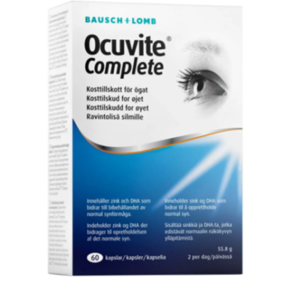 Витамины для глаз Ocuvite Complete 60 капсул