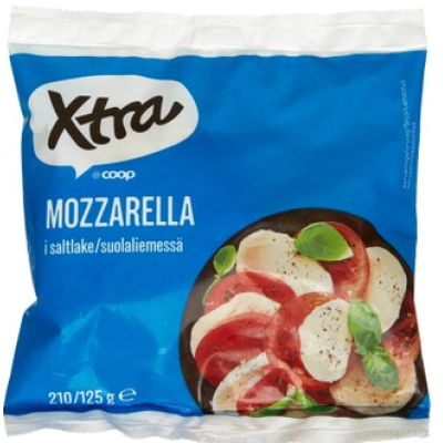 Сыр моцарелла в рассоле Xtra mozzarella 17% 125г