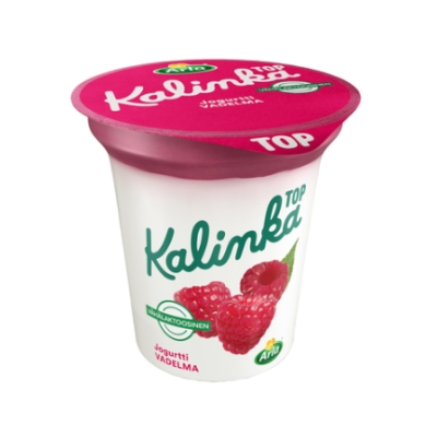 Йогурт Arla Kalinka Top vadelma jogurtti 150г малина