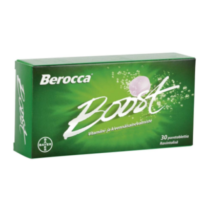 Шипучие витамины для активных и занятых людей BEROCCA BOOST 30шт