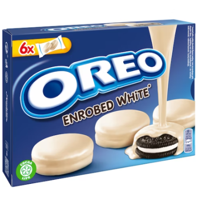 Печенье Oreo Enrobed с белой глазурью 246г