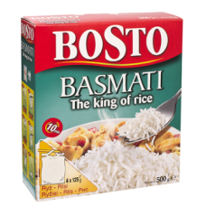 Рис басмати BOSTO Basmati riis 500г в пакетиках 4х 125г