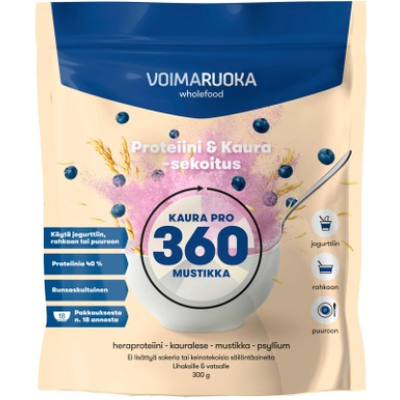 Протеиновый порошок Voimaruoka Wholefood Kaura Pro 360г черника