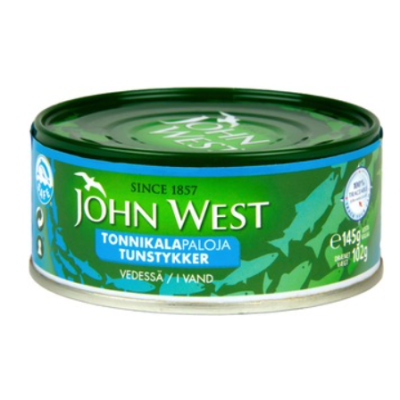 Тунец в воде John West Tonnikalapalat Vedessa 145/102г