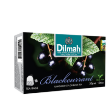 Чай черный в пакетиках DILMAH со вкусом черной смородины 20 х 1,5 г