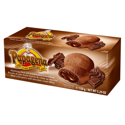 Печенье с шоколадной начинкой Papagena Biscuits with chocolate 150г