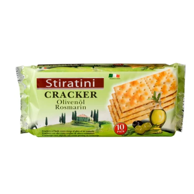 Крекеры Stiratini Cracker Olivenol & Rosmarien 250г с оливковым маслом и розмарином 