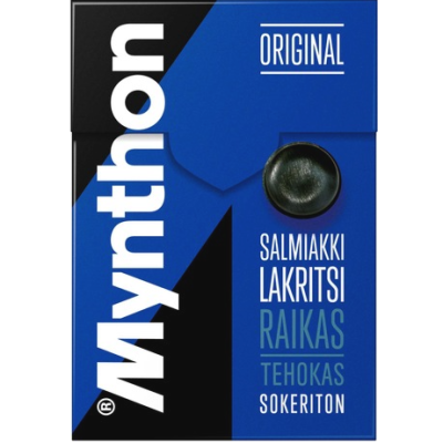 Леденцы при боли в горле Mynthon Salmiakki-Licorice 85г