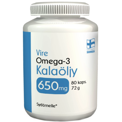 Рыбий жир Vire Omega-3 Kalaoliy 650мг 80 капсул