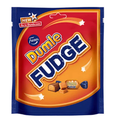 Ириски в молочном шоколаде Fazer Dumle fudge 160г в пакете