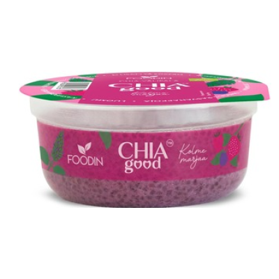 Ягодная закуска из семян чиа Foodin Chia Good Three Berries Organic 145г клубника, черника и малина