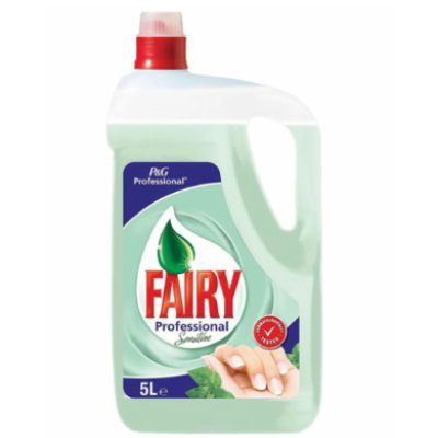 Жидкость для мытья посуды с мятой FAIRY Professional Sensitive 5л в канистре