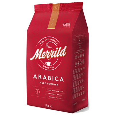 Кофе в зернах Merrild Arabica 1 кг