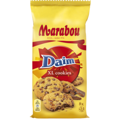 Печенье Marabou Daim XL Cookies 184г с молочным шоколадом и миндальной крошкой