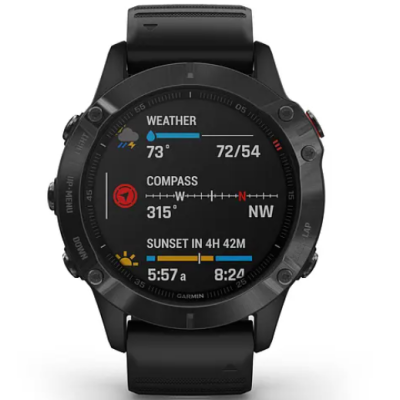 Спортивные часы Garmin Fenix 6 Pro черный / серый