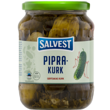 Огурцы маринованные с перцем чили SALVEST Piprakurk 675/360г