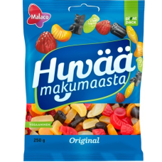 Оригинальный микс конфет Malaco Hyvaa Makumaasta 250г