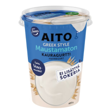 Овсяный йогурт Fazer Aito Greek Style Maustamaton Kauragurtti 400г