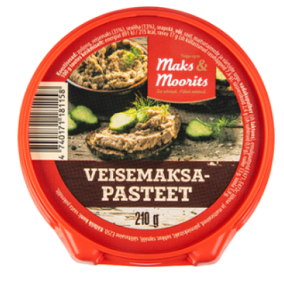 Паштет из говяжьей печени MAKS & MOORITS Veisemaksapasteet 210 г