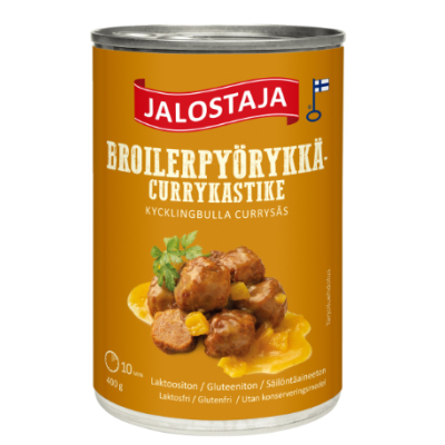 Фрикадельки из цыплека бройлера с соусом карри Jalostaja Broiler 400г в ж/б