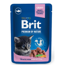 Белая рыба в соусе для котят Brit Premium by Nature 100 г