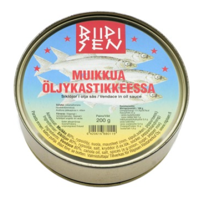 Ряпушка в масле Riipisen Muikkua Oljykastikkeessa 200г