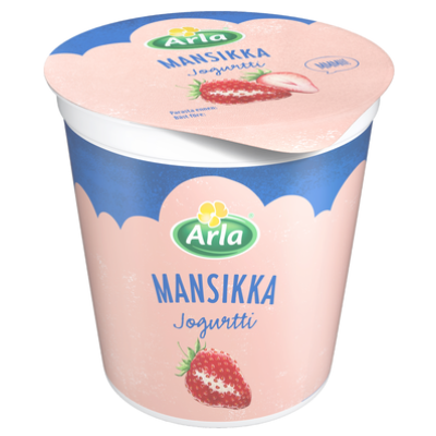 Клубничный йогурт Arla Mansikka jogurtti 200г