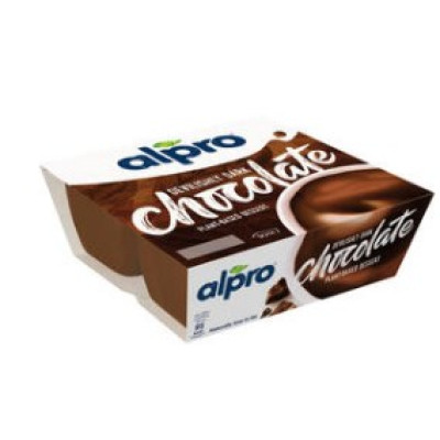 Соевый шоколадный пудинг Alpro Dark Chocolate 4x125г