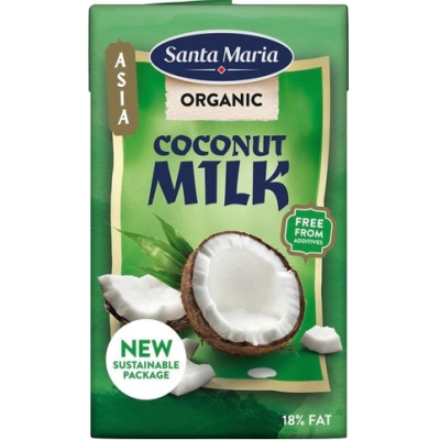 Органическое кокосовое молоко Santa Maria Coconut Milk Organic 250мл