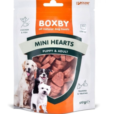 Лакомство для собак Boxby Mini Hearts 100г мини сердечки