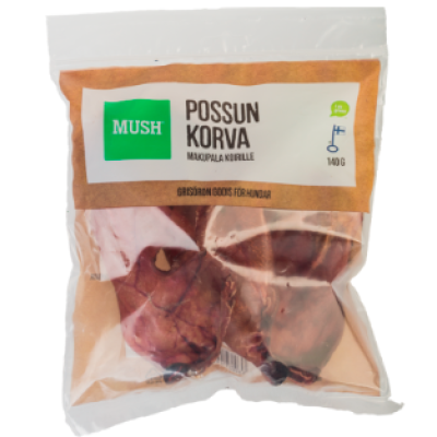 Снеки из свиных ушей для собак Mush Snacks possun korva 140 г