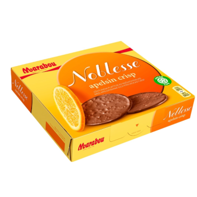 Шоколадные пластинки со вкусом апельсина Marabou Noblesse Orange Crisp 150 г