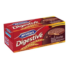 Печенье пшеничное в темном шоколаде McVitie's Digestive dark chocolate 300г