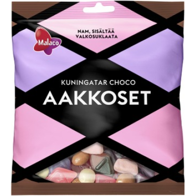 Смесь жевательных конфет Malaco Aakkoset Choco 270г