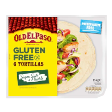 Тортилья кукурузные Old El Paso 6шт/216г без глютена