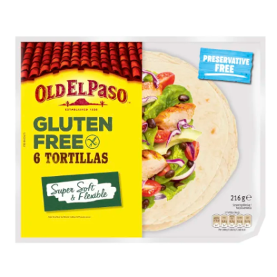 Тортилья кукурузные Old El Paso 6шт/216г без глютена