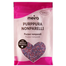 Украшение для торта и десертов Meira Purppura nonparelli 60г фиолетовые шарики