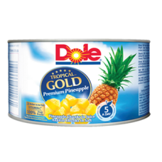 Кусочки ананаса  в ананасовом соке Dole Tropical Gold 227 / 139г