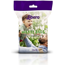 Пакеты для грязных подгузников Libero Waste Bags 45шт