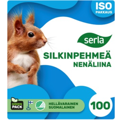 Носовые платочки Serla Silkin Pehmea 100шт