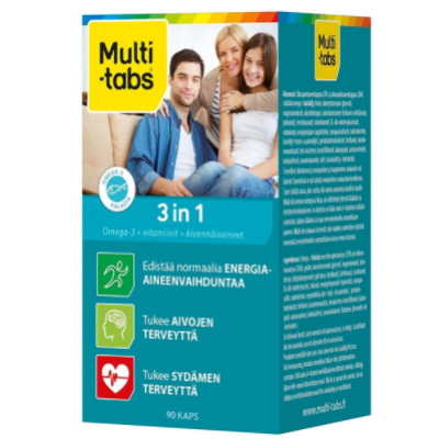 Витамины MULTI-TABS 3 IN 1 90 шт