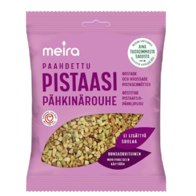 Дробленые фисташки Meira Paahdettu pistaasi pahkinarouhe 70г