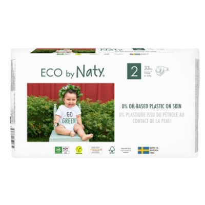 Подгузники Eco By Naty Mini №2 от 3-6кг 33шт