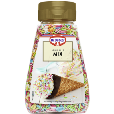 Декоративные гранулы Dr. Oetker Sprinkles Mix Koristerakeet 120 г 