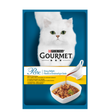 Влажный корм для взрослой кошки Gourmet Perle Gravy Delight 85г цыпленок на гриле в соусе